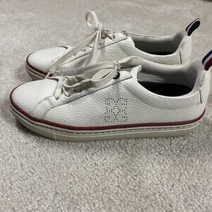 G/FORE Shoes Mens 7.5 White Leather Casual Golf Sneakers Play Fore G4MS19F08